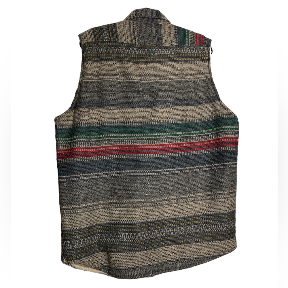 Exclusive Paragraff clothing Co wool blend Sherpa lined Size Large long vest - Picture 7 of 12